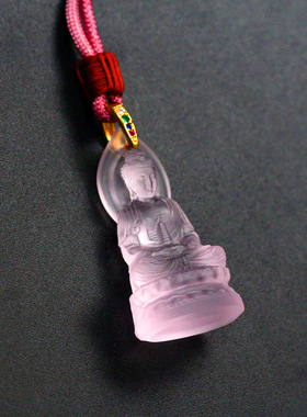 古法七宝琉璃药师佛吊坠4.2cm