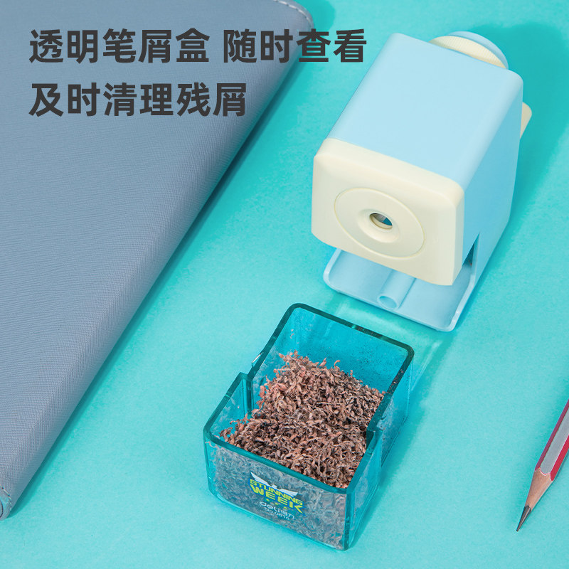 得力文具0616削笔器锋利耐用手摇卷笔刀学生桌面型削笔刀包邮_虎窝淘