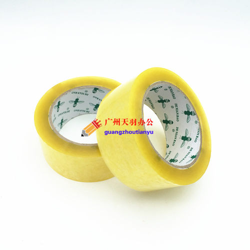 德粘堡粘纸胶带4.5*150y封箱胶纸大卷透明胶纸蜜蜂封箱胶带胶纸 - 图3