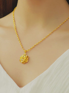 越南沙金项链女时尚百搭