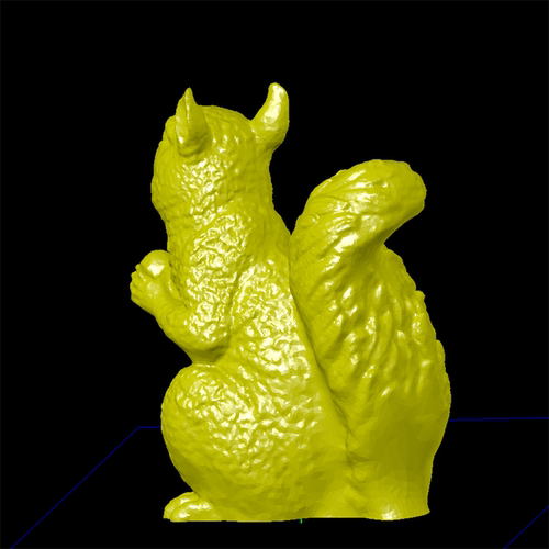 松鼠卡通动漫三维立体图圆雕图纸stl文件雕刻机3D打印模型素材 - 图0