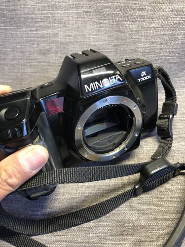 minolta美能达a7700i胶卷胶片菲林中古复古135单反机身黑色包邮 - 图0