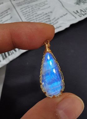 清仓天然月光石吊坠合集