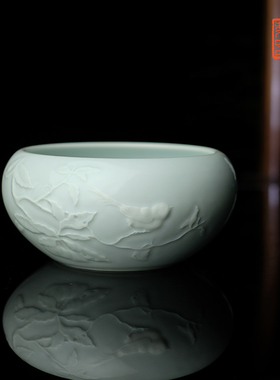 雕刻花鸟山水手工仿古风摆件