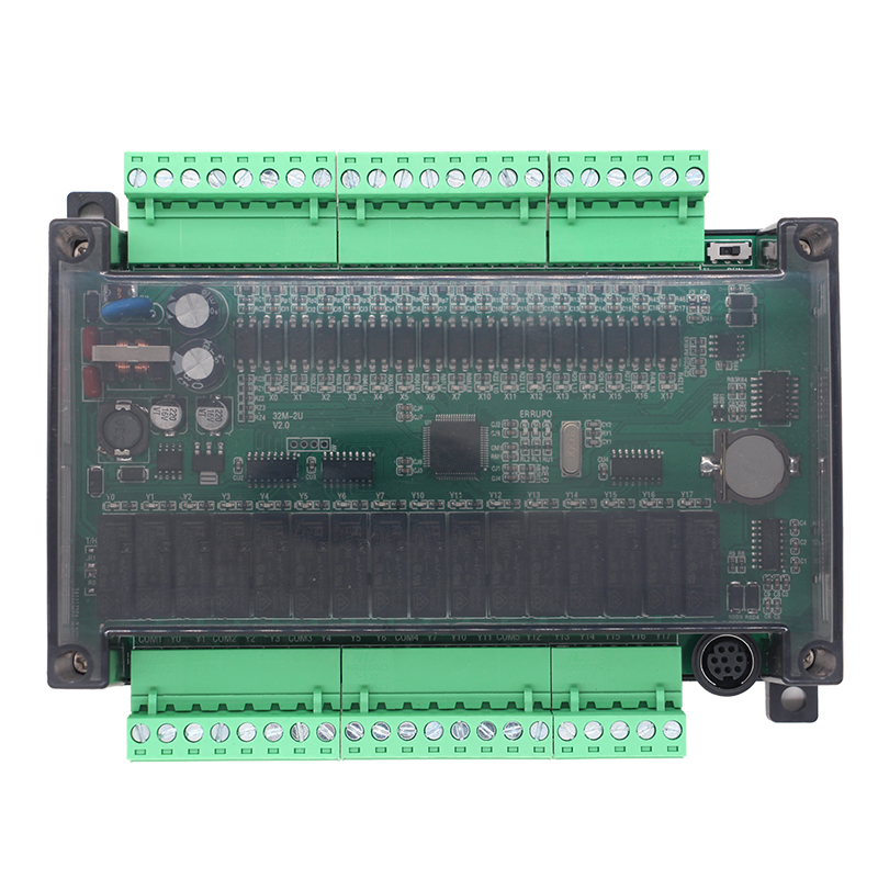 陆杰PLC工控板式盒装FX2N32MRT晶体管输出带6路模拟量modbus 4轴 - 图3