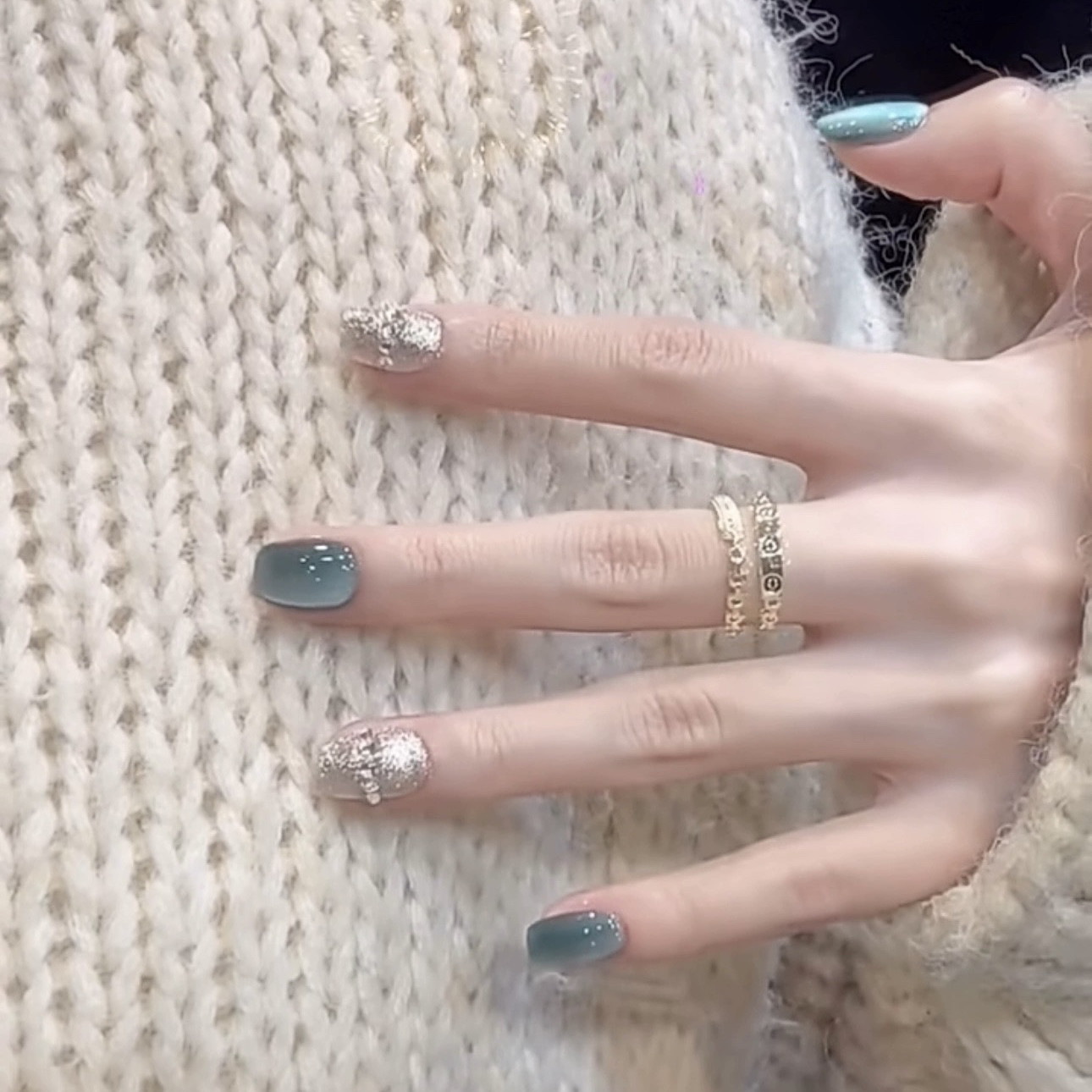 【海洋之星】纯手工穿戴甲猫眼新款简约美甲贴片裸色高级秋冬西柚,淘宝优惠券,粉丝福利购,淘宝优惠卷