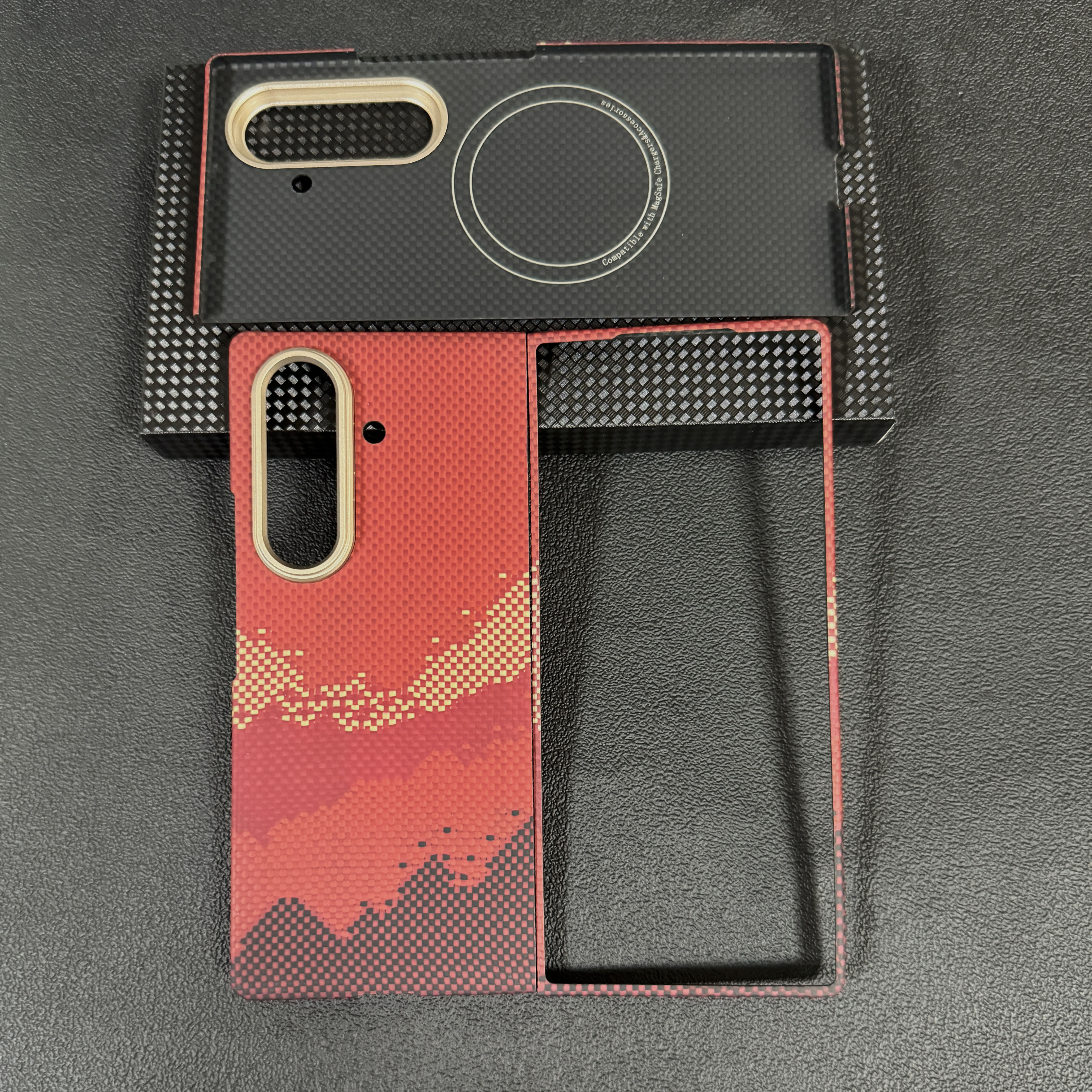 适用三星ZFold7凯夫拉手机壳折叠手机磁吸超薄保护壳中轴保护套 - 图3