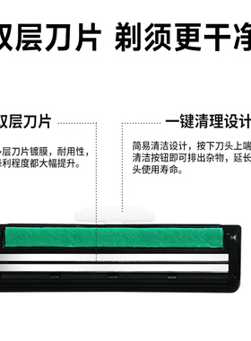 吉列威锋双层刀片男士老式手动刮胡刀刀头刮脸刀剃须胡须刀非吉利