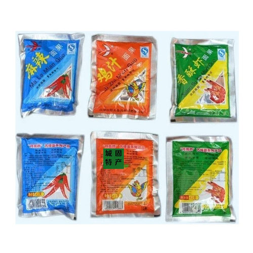 陕西汉中特产城固月亮方便面果鸡汁麻辣香酥虾味休闲零食60袋整箱 - 图3