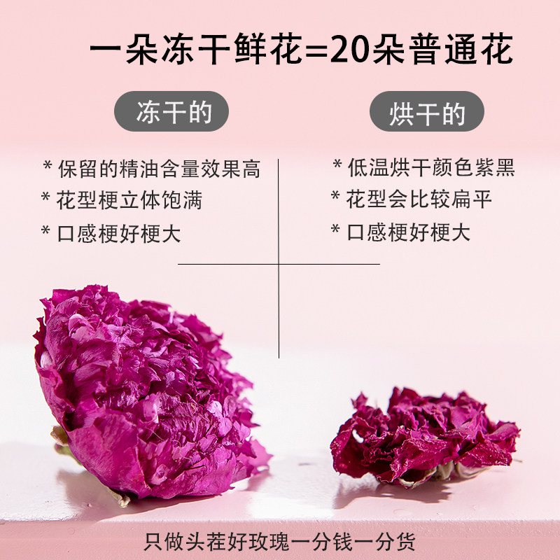 冻干平阴玫瑰花茶官方旗舰山东平阴重瓣大朵玫瑰花草茶新年礼物,淘宝优惠券,粉丝福利购,淘宝优惠卷