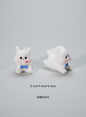 可爱小狗树脂钥匙扣包包挂件