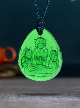 2026年宋韶光吉祥物生肖属龙鼠猴喜合琉璃摆件吊坠办公室玄关摆设