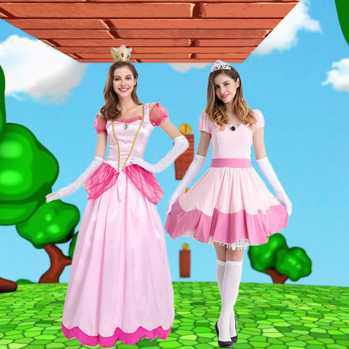 超级玛丽表演背带裤装马里奥化妆舞会装扮服装万圣节成人Cosplay - 图2