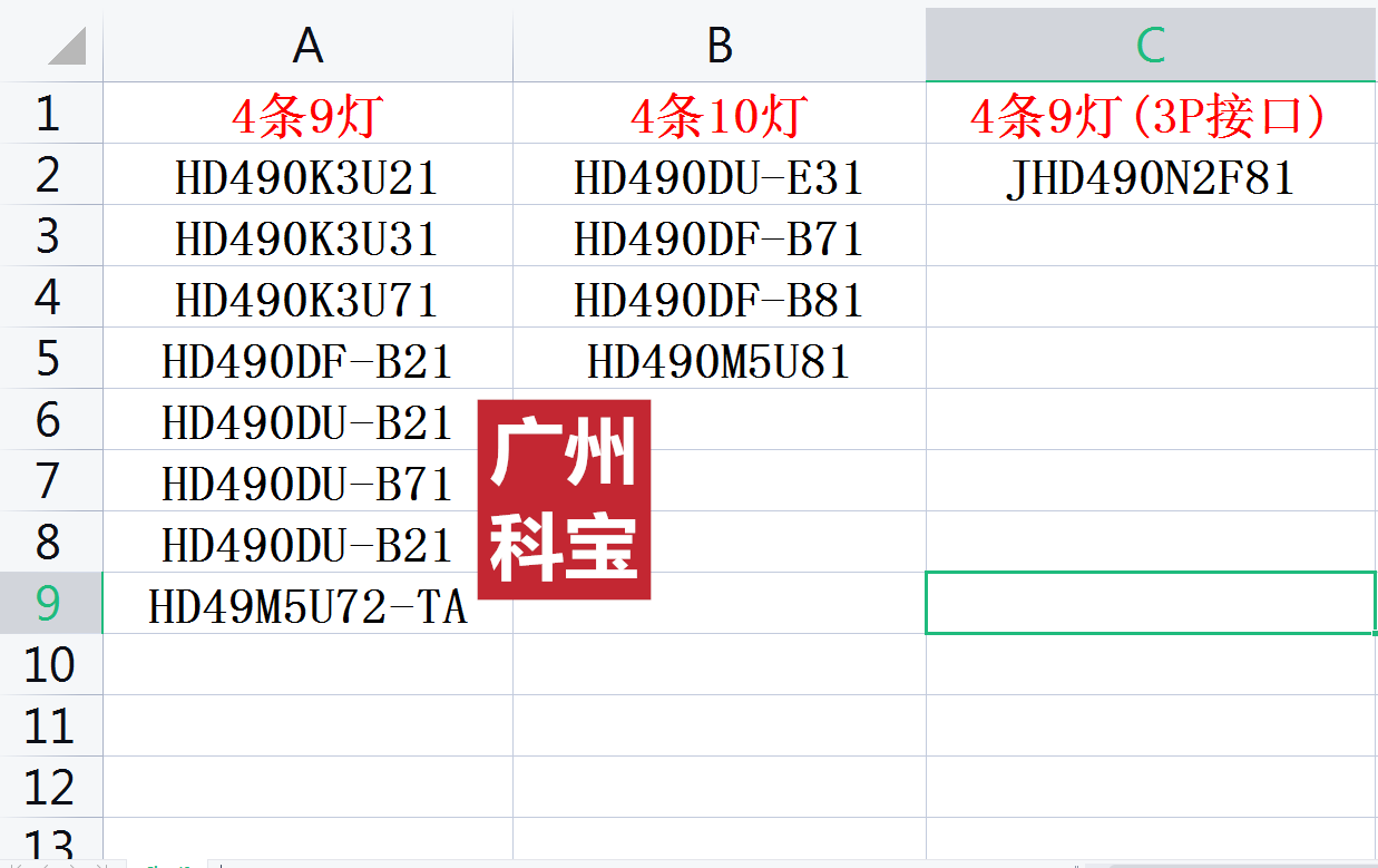 海信LED49EC620UA灯条LED49K300U LED49EC520UA铝灯条HD490DF-B21-图0