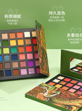 遇见飞天眼影盘ins超火彩妆盘大地色珠光哑光36色眼影戏曲COS舞台