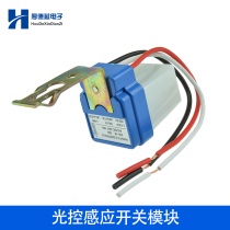 Light-control inductive switch module evening automatic bright intelligent street lamp switch relay Rain-proof and dust-proof 12V 10A