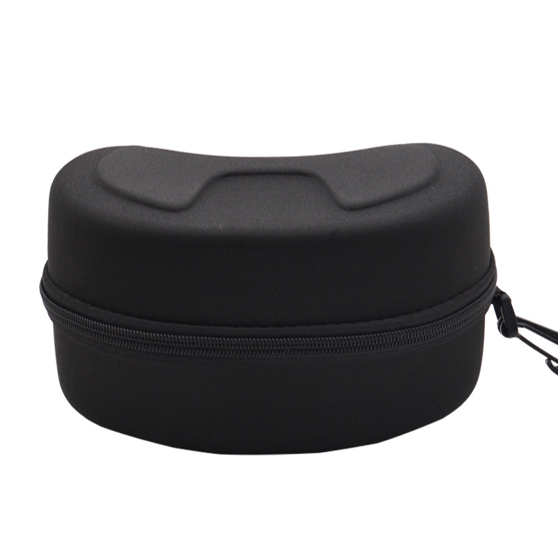 大号大镜盒风镜滑雪镜防护眼罩护目镜防护眼镜盒便携拉链包布袋 - 图3