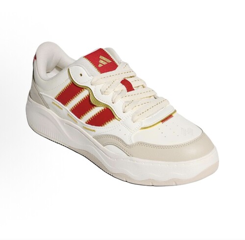 adidas板鞋 运动增高防滑 马年限定/汉玉白/能量红/亮白色 KH9021 - 图0