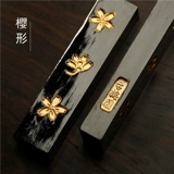 古梅园 Золотая вишневая форма/форма вишни 1.0 Импортный псевдоним для масляных чернил каллиграфия и рисовать чернильные чернильные блоки и чернильные полоски