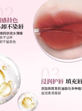 清仓DEZONE水雾丝绒唇釉不沾杯