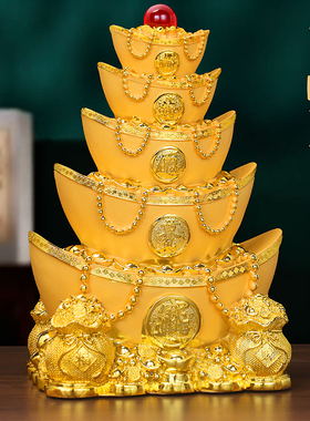 金元宝钱袋招财摆件开业乔迁礼物