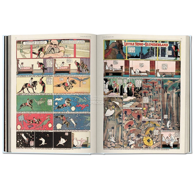 【现货】【TASCHEN】温瑟·麦凯：小尼莫全集 Winsor McCay. The Complete Little Nemo 英文原版进口艺术漫画 善本图书 - 图2