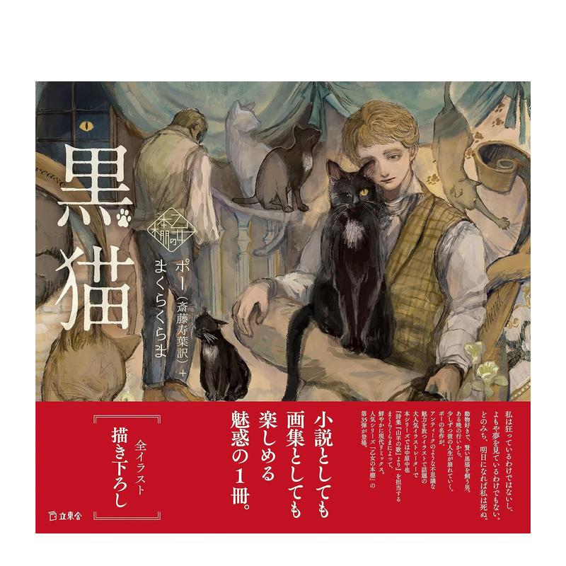 【预售】少女的书架：黑猫黒猫(立东舎乙女の本棚)原版日文插画作品集善本图书-图0