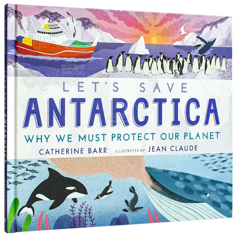 【现货】让我们一起拯救南极洲Let's Save Antarctica 绿色自然环保启蒙品格早教故事绘本 英文原版 Catherine Barr 善本图书 - 图0