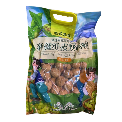 西域果园新疆纸皮烤核桃草本味5斤1袋精选阿克苏185核桃 2斤礼盒-图1