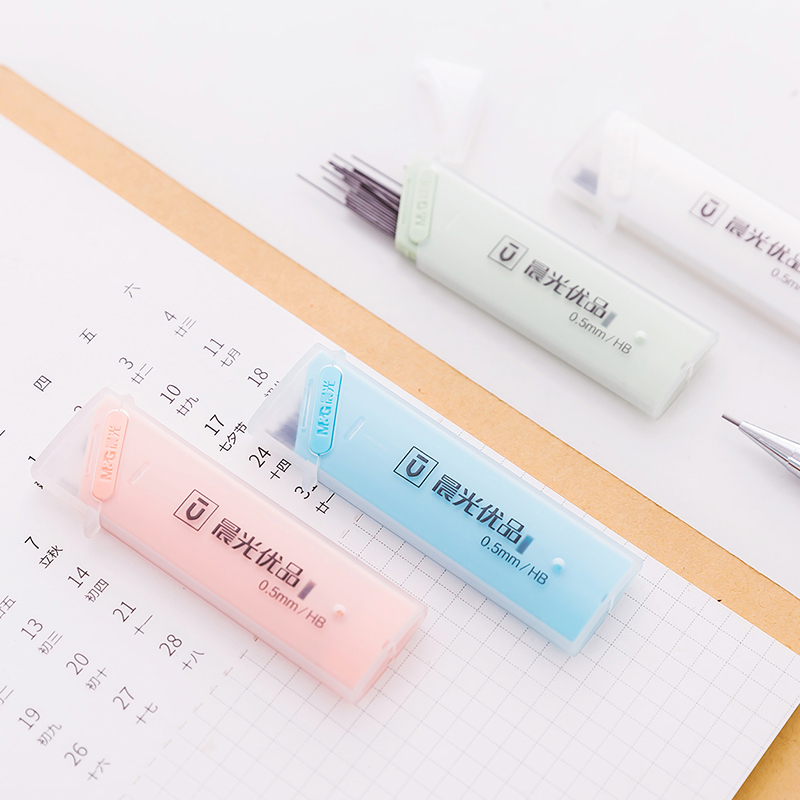 晨光优品HB学生自动笔芯37402铅笔37403 活动铅笔替芯0.5mm/0.7mm - 图0