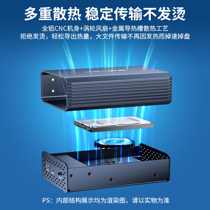 阿卡西斯u2硬盘盒USB4雷电3企业存储SSD硬盘外接盒40Gbps SF-8639-图1