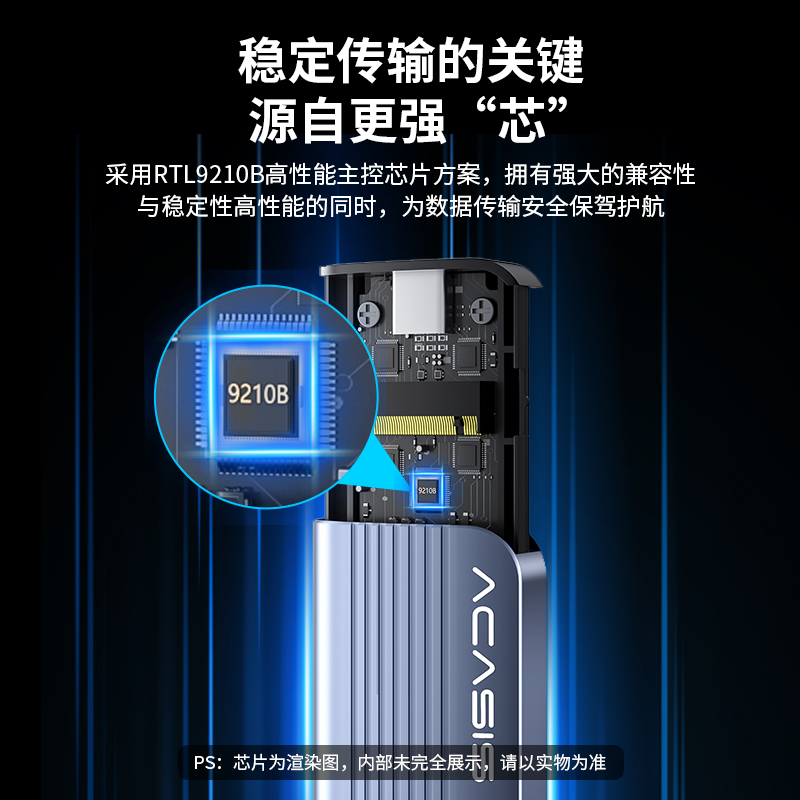 阿卡西斯M2移动固态硬盘盒子NVMe外接盒SSD双协议m2通用ssd雷电3 - 图2