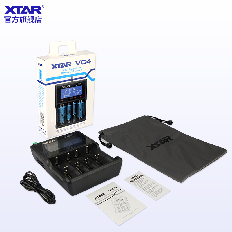 XTAR VC4四槽18650锂电池充电器3.7V多功能通用型镍镉镍氢充电器-图3