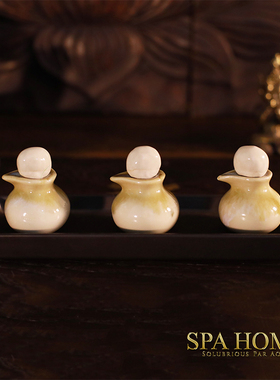 泰国精油瓶陶瓷分装东南亚