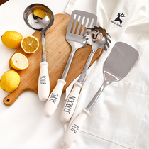 Old Beauty Single R* AE DUNN Kitchen Home Cooking Four Pieces Of Ceramic Stainless Steel Just Soup Spoon Frying Pan Shovel Face