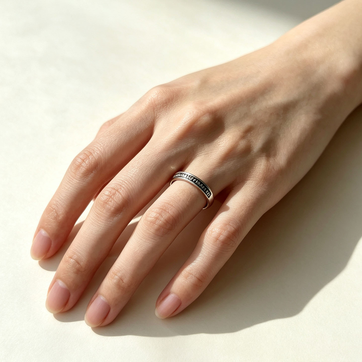 No taboo S925 sterling silver open adjustable ring