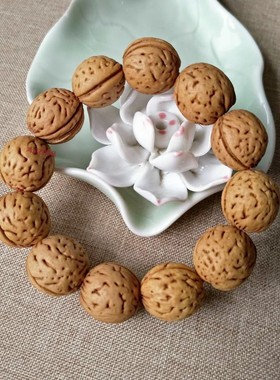 原核桃核手串桃木野生