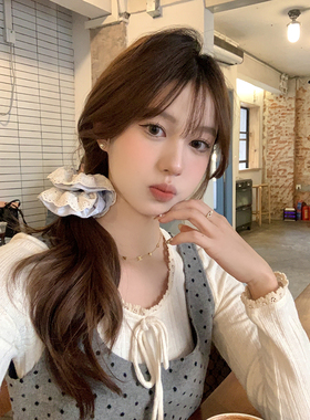 peachtea春天蝴蝶结发圈