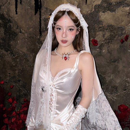 Original design!!! Halloween cos ghost bride veil