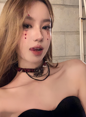 peachtea万圣节蜘蛛choker