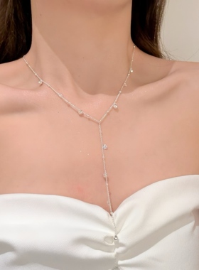 满天星小铃铛长款流苏项链配饰女