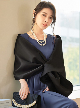 酒红香槟金新娘敬酒婚纱披肩
