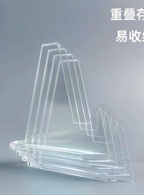 吧唧展示架透明亚克力纪念币谷子桌面摆件小卡支架追明星卡片收纳