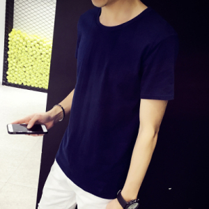 男士纯色短袖t恤