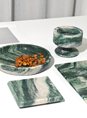 桌面轻奢风北欧天然大理石装饰