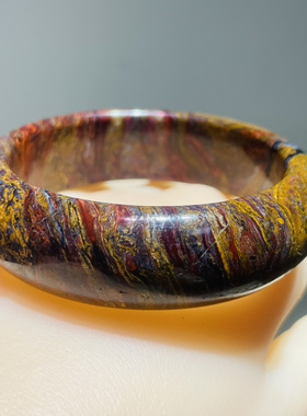 纯天然彼得石手镯 轮胎镯 一物一图