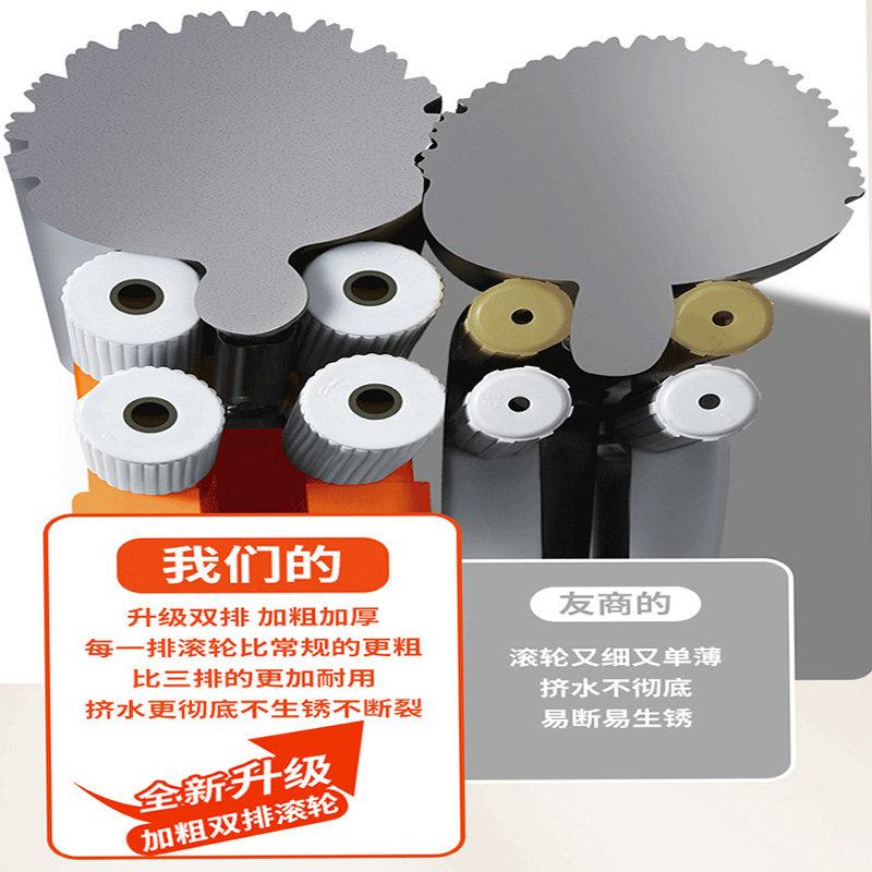 好拖把2026新款巨无霸超大号44厘米海绵拖把直杆免手洗家用一拖净