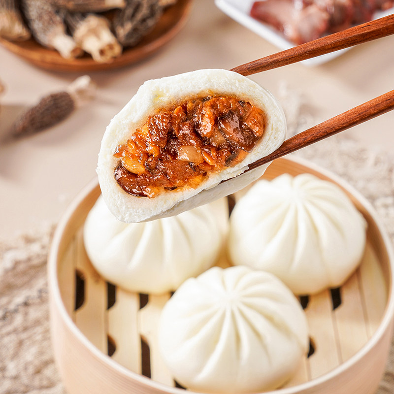 陶陶居羊肚菌叉烧包速食早餐广式茶楼包点加热即食早茶点心食品,淘宝优惠券,粉丝福利购,淘宝优惠卷