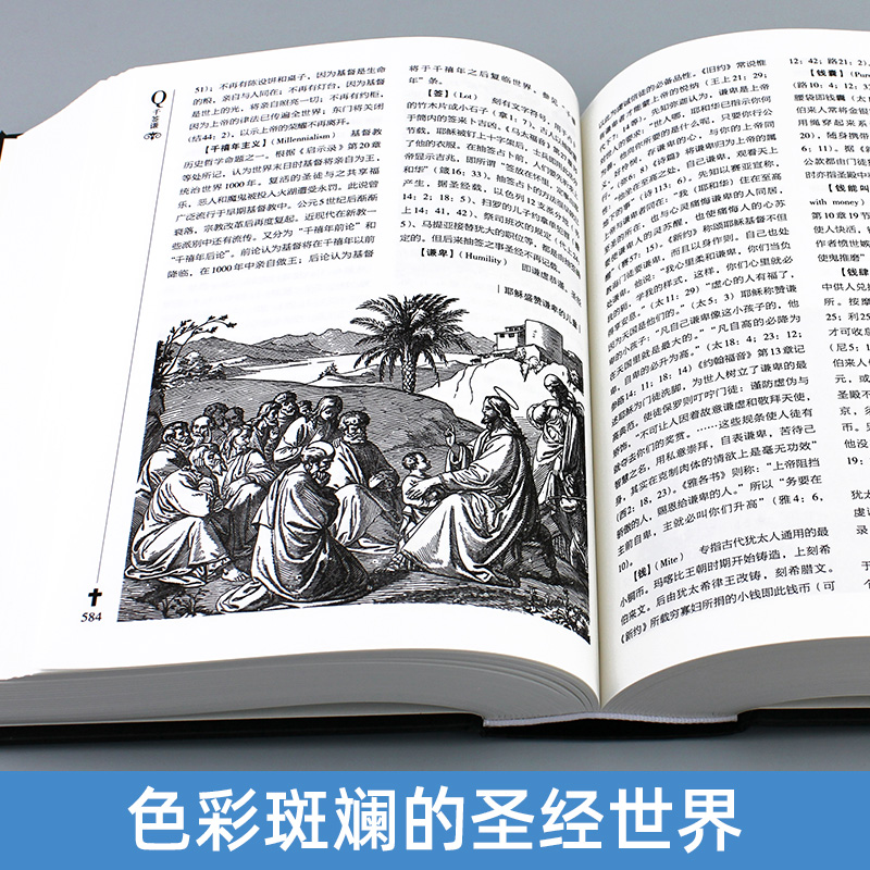 正版全2册 圣经中文版 圣经百科辞典 图文版精装 圣经中文版新旧约全书 原版书 正典全本完整版 圣经精读导读书 天路历程但丁神曲 - 图3