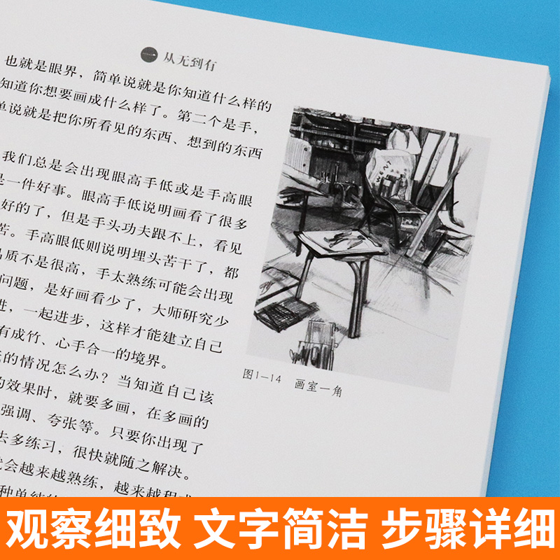 正版 速写心得从附中到美院 人物速写风景头像半身像场景单人速写技法理论训练方式轮廓表现手法黑白灰素描教材教程技巧书籍人美 - 图2